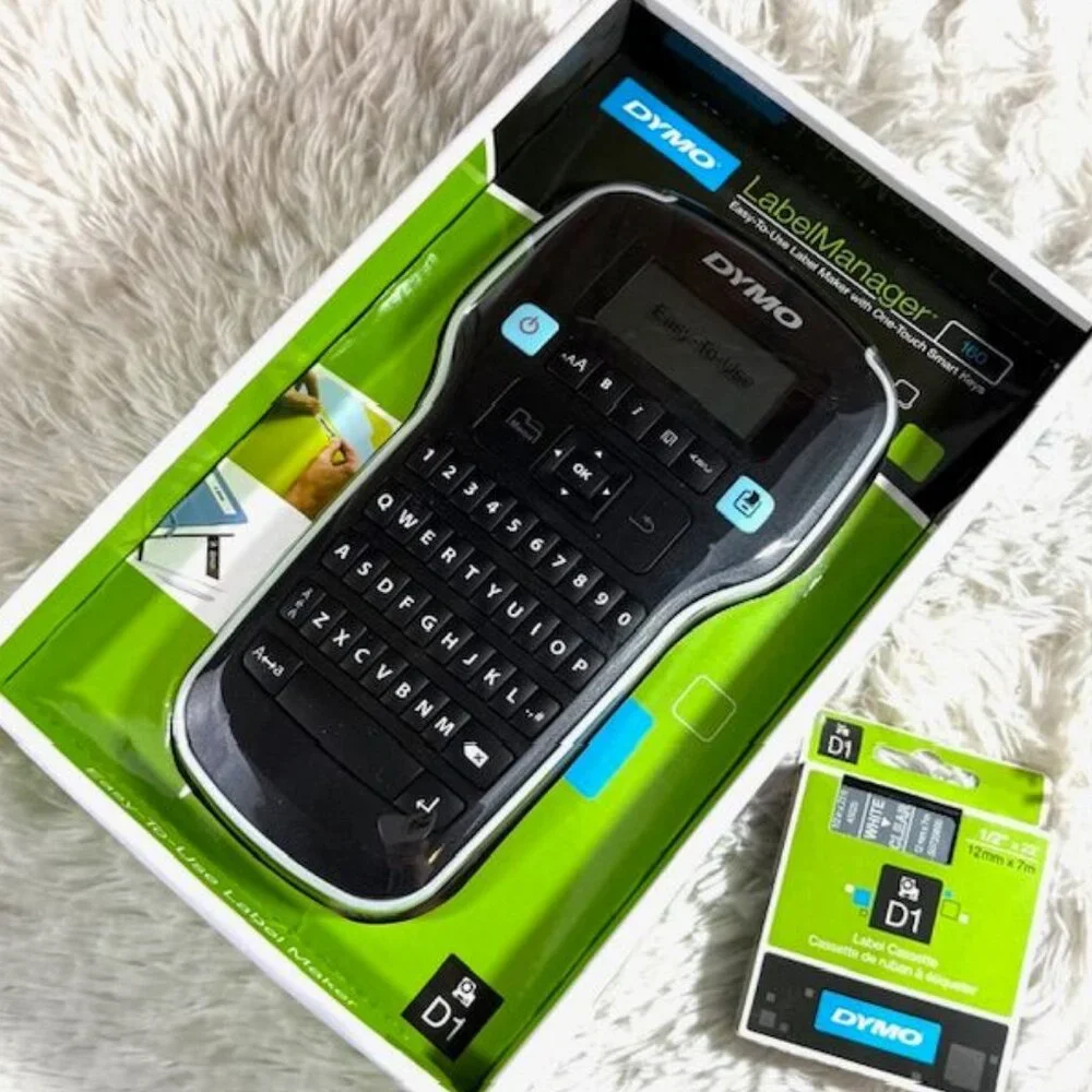 Dymo 160 Label Manager Label Maker + Dymo White/Clear 1/2